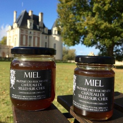 Deux pots de miel du château de Selles sur Cher