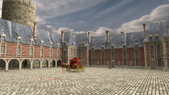 Le château tel qu'il était au XVIIe siècle