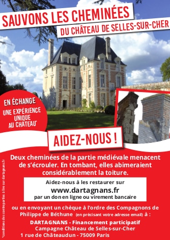 financement participatif château de Selles sur Cher