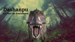 Tout commence par un nom… On vous emmène dans un des endroits au monde où on a trouvé le plus de dinosaures disparus il y a 65 millions d’années. Dashanpu (prononcez Dachanpou) est une petite ville en Chine située dans la province du Sichuan. Il signifie grande montagne. Or il y a quelques années William B., un explorateur, descendant du premier savant à reconnaître un fossile de dinosaures, a réussi à pénétrer par un trou de ver précisément au château de Selles-sur-Cher, dans un univers parallèle où Dashanpu n’a pas subi le cataclysme entraînant l’extinction des dinosaures. Merveilleusement, Dashanpu, condense tous les lieux sacrés pour les dinosaures sur notre planète. Monde parallèle, c’est à la fois le passé et le présent et c’est l’occasion unique de vivre parmi des monstres vivants, de voir évoluer ces êtres du passé dans notre réalité, la chance d’en apprendre plus sur leur univers et découvrir de véritables trésors. Mais le monde de Dashanpu continue d’évoluer et bientôt comme son nom l’indique, une montagne de lave surgira. Comment survivront alors ces dinosaures ? Grâce à William B., entrez vous aussi dans le monde parallèle de Dashanpu et vivez en permanence de nouvelles aventures extraordinaires à la rencontre des dinosaures. Dashanpu, entrez dans le règne des dinosaures ! Beaucoup seront animés ! Et tant d'autres... Si vous ne les connaissez pas tous - ni même aucun - découvrez-les au château de Selles sur Cher